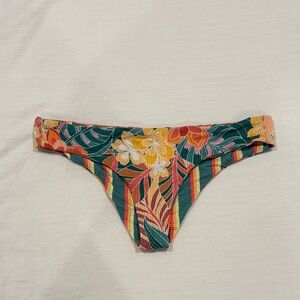 NWOT RIPCURL Floral Striped Bikini Bottom